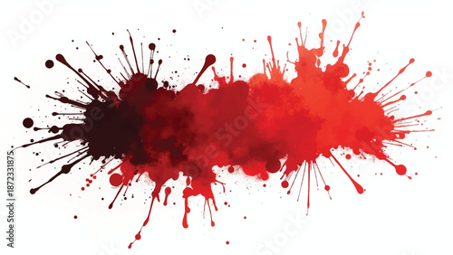 Colorful paint splash isolated on white background. Abstract colorful splash. Colorful paint explosion, illustration.