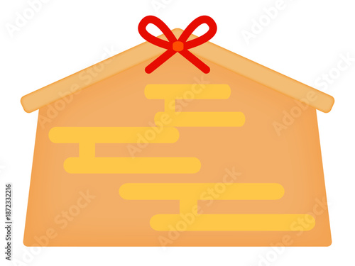 日本の絵馬のイラスト素材2