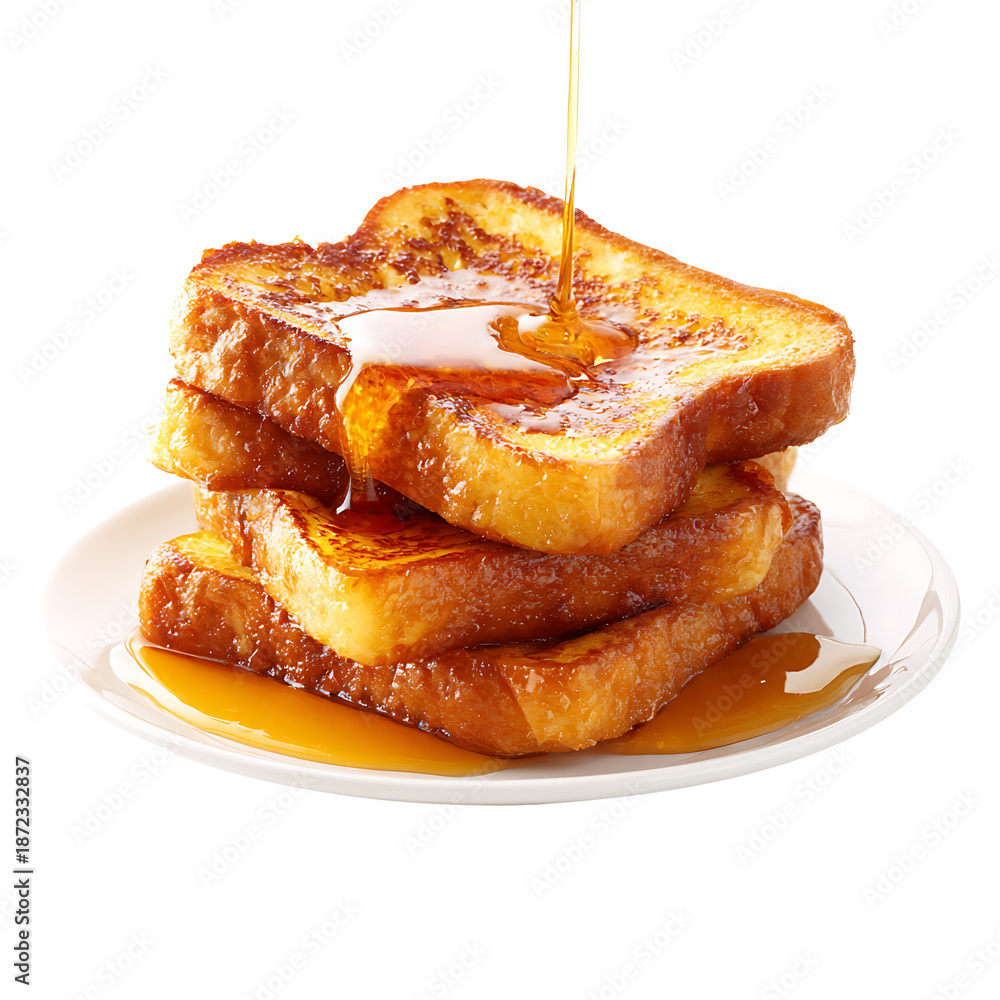 custom made wallpaper toronto digitalPNG file Delicious french toast drizzled with syrup, a delightful treat for breakfast on transparent background PNG, easy to use.