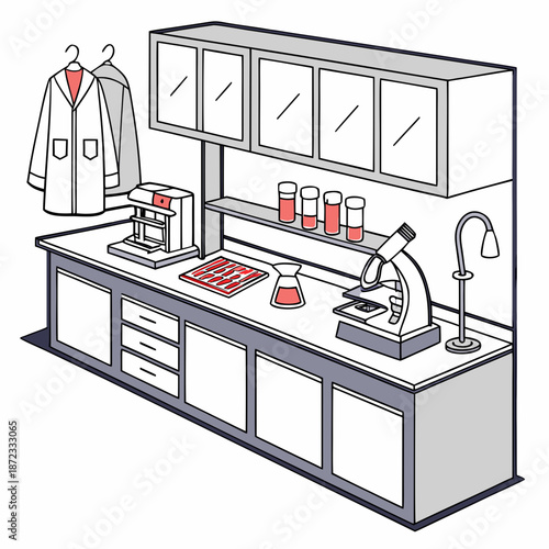 Science laboratory setup