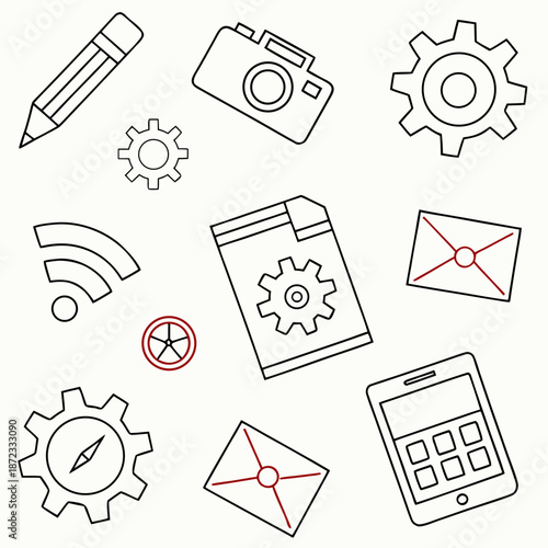 Collection of various icons