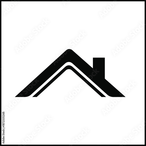 House roof icon vector illustration for real estate logo