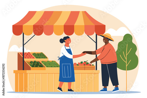 Shared Marketplace Respectful Trading Color