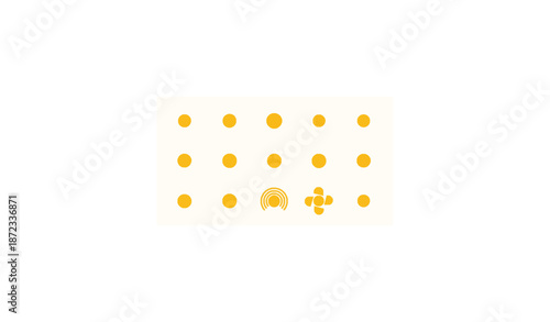 Set of 12 yellow sun icons flat weather and summer vector illustration