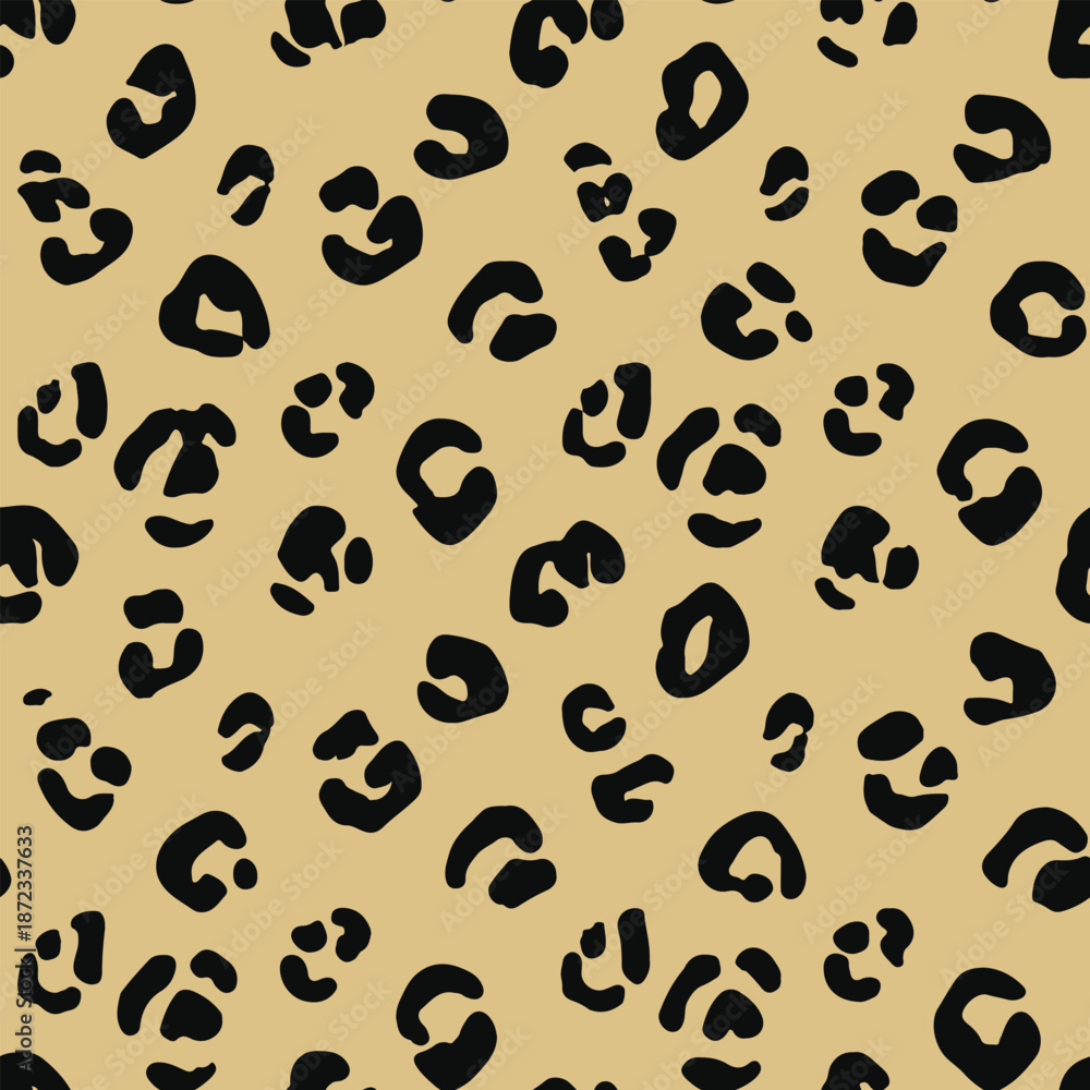 Fototapeta premium Leopard print design seamless pattern print design. Vector illustration design for fashion fabrics, textile graphics, and prints.