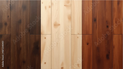 Collection of wooden planks. Wooden background. Wood planks with natural pattern. 
