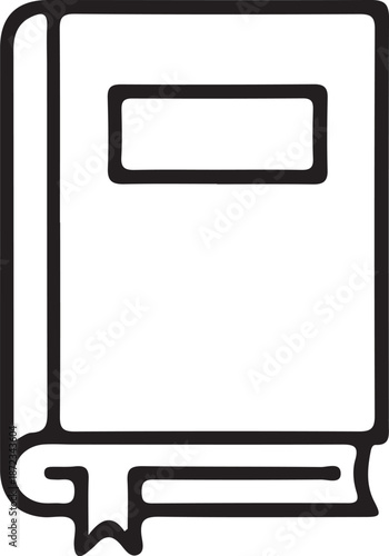 book outline icon,book clipart,book illustration with white background