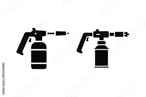 Industrial Blow Torch Tool Silhouette
