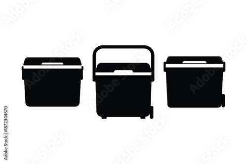 Portable Air Cooler Appliance Silhouette Icon