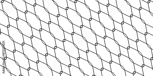 Rabitz texture, Chain-link mesh fence, schematic illustration eps 10