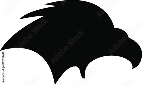 This is a hawk mascot for use with a sports team silhouette vector file 