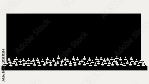 Modern Laptop Computer with Black Screen Keyboard.