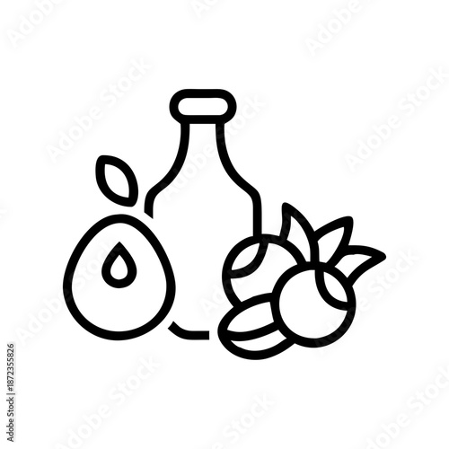 Vector illustration of the olive and olive oil concept.