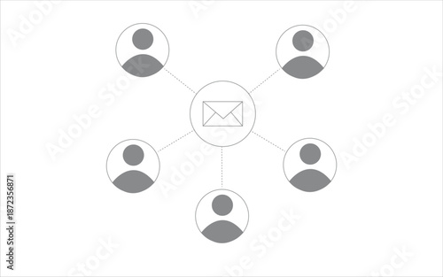 Group chat and online messaging concept. Messaging communication. Email chatting. Flat illustrator vector file. high quality picture