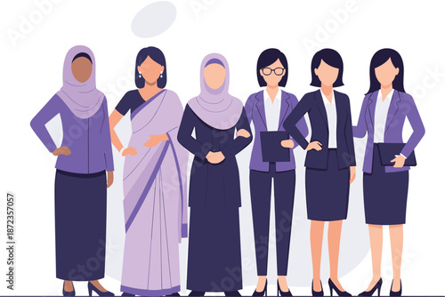 Empowered women celebrating international women's day together