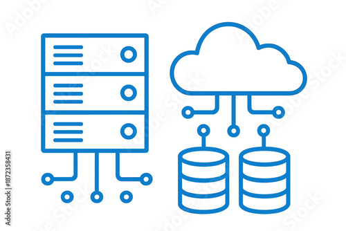 Cloud storage and local server setup for data management and access