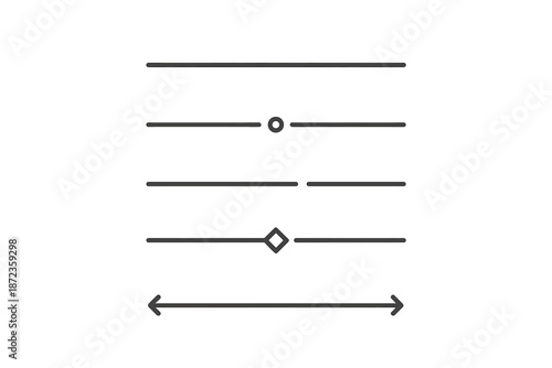 Simple line designs for use in various graphic projects and presentations online in a clean format