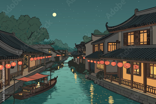 Ancient Canal City Night Trade Festival