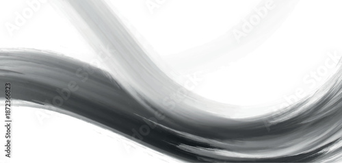 Modern Silhouette Brush Texture on Neutral Background