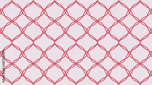 Pink and Red Lattice Pattern Background — Intricate Interlocking Loop Diamond Grid, Seamless Romantic Geometric Texture for Valentine Wedding Cards, Invitations, Banners, Flyers, Social Media, Decor