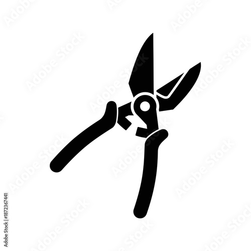 Pruning Shears Icon – Garden Secateurs Tool Symbol for Gardening, Trimming & Plant Care