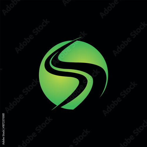 letters s and sss text logo design vector format