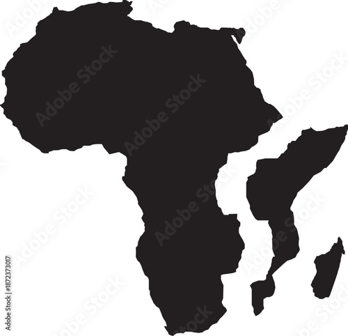 African Continent Splitting Plate Tectonics, African and Somali Plates Along the Rift Valley Continental Drift