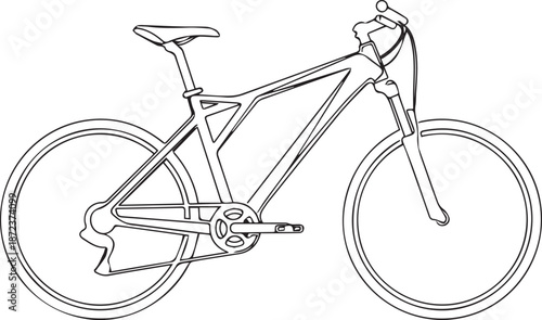 Modern bicycle in sleek design for urban riding adventures