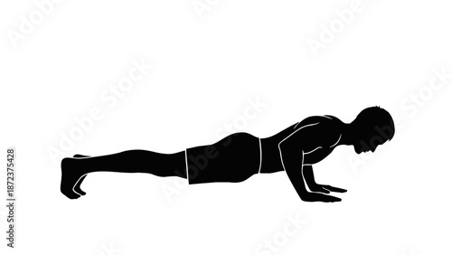 black horse on white background