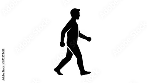 Vector illustration of a black silhouette of a woman athlete in action, running and jumping while playing sports like soccer, football, and volleyball for fitness