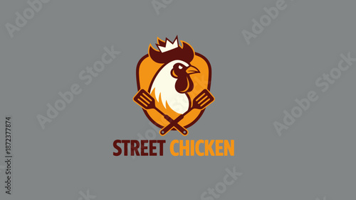 fried chicken logo