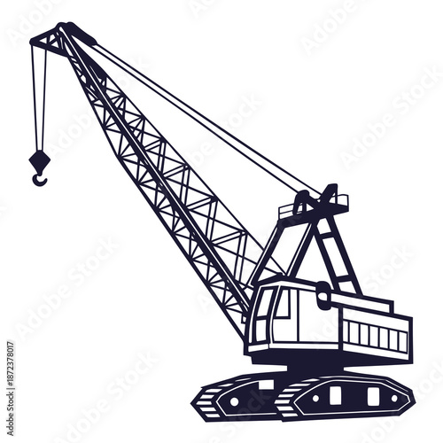 Construction crane in action
