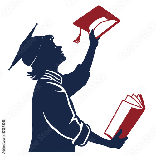Graduate celebrating achievement