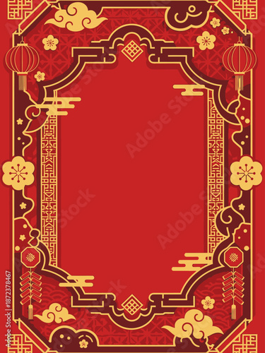 Chinese New Year Border Design.
