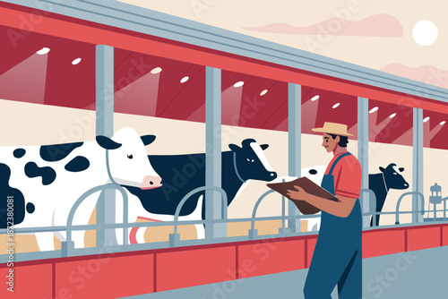 Dairy Farm Morning Milking Routine