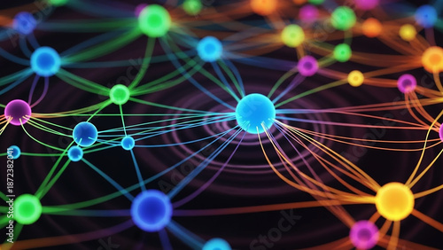 Colorful neural network - internet and database