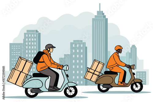 Gig Economy Courier City Delivery