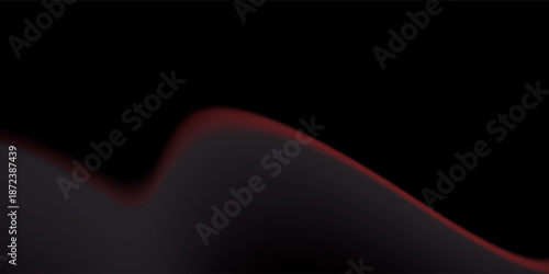 Abstract Dark Wave with Red and Gray Hues.