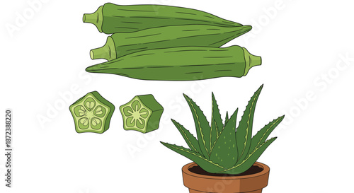 Illustration of a traditional West African chief or royalty figure presented in both outline and purple colored versions with jewelry.