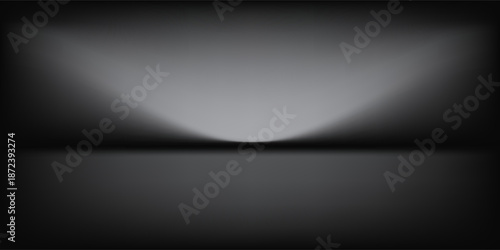 Abstract gradient podium background. Empty gray 3D studio background. Clean scene for product presentation mockup template. eps 10