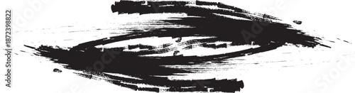 Abstract black brush strokes on white background design texture. Vector grunge brush strokes texture rough black scratches for wallpaper, paint splatter template, dirt banner, watercolor design.