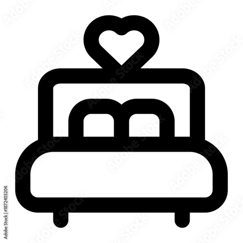 bed icon for illustration