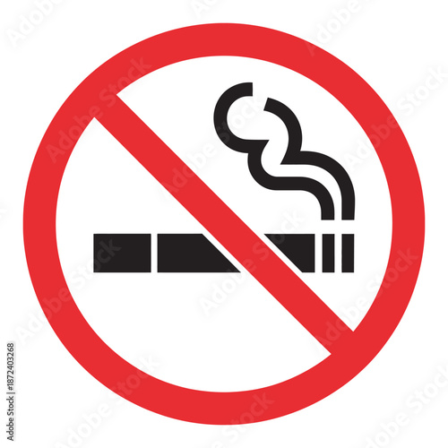 No Smoking Sign A Clear Warning Against Tobacco Use and Secondhand Smoke