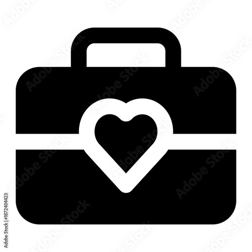suitcase icon for illustration