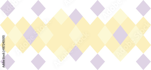 Geometric pattern of interlocking diamonds in soft pastel colors on white background