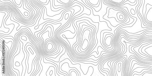 Topographic Background. Abstract wavy and curved lines background. Abstract pattern with Lines. Background of the Topographic Map. Abstract geometric topographic contour map background Free Vector	
