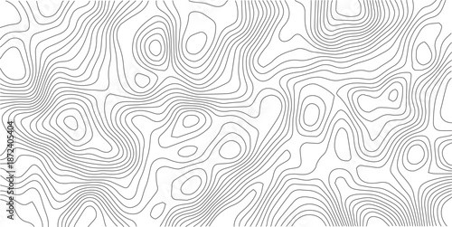 Topographic Background. Abstract wavy and curved lines background. Abstract pattern with Lines. Background of the Topographic Map. Abstract geometric topographic contour map background Free Vector	