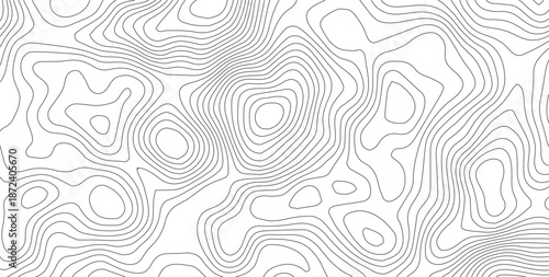 Topographic Background. Abstract wavy and curved lines background. Abstract pattern with Lines. Background of the Topographic Map. Abstract geometric topographic contour map background Free Vector	
