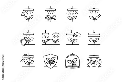 Icon spacing safety vector close icons warning correction intensity risk foliage light