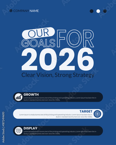 Universal use for business, corporate, company, agency growth and success social media post design . 